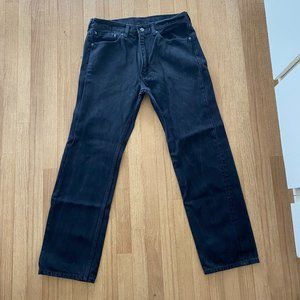LEVI’S 505 Levi Strauss & Co Black Jeans Size 36 X 32